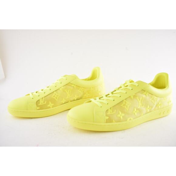 Louis Vuitton Luxembourg Tattoo Yellow Monogram LV Low Top Sneaker UK 9 US 10 11 - Picture 11 of 14